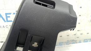 Driver's knee pad for a Toyota Rav4 19-25, black, without heated steering wheel, hybrid, scratches