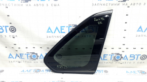 Rear right window, blind glass, Toyota Rav4 19-24, tinted, with chrome molding, seal tear