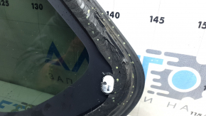 Rear right window, blind glass, Toyota Rav4 19-24, tinted, with chrome molding, seal tear