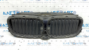 Upper radiator deflector blinds for BMW 7 Series G11 G12 16-19 B58 without night vision, with motor, cracked