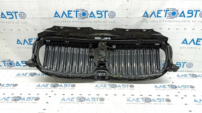 Upper radiator deflector blinds for BMW 7 Series G11 G12 16-19 B58 without night vision, with motor, cracked