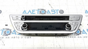 Climate control and radio control BMW 7 G11 G12 16-22 under the disk drive, gray knobs, scratches, peeling chrome, cracks in the screen, working