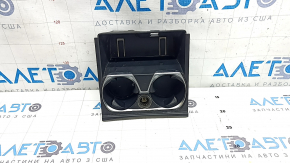 BMW 7 Series G11 G12 16-22 center console cup holders, black, with cigarette lighter, chrome bulging, scratch