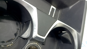 BMW 7 Series G11 G12 16-22 center console cup holders, black, with cigarette lighter, chrome bulging, scratch