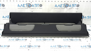Rear shelf for BMW 7 G11 G12 16-22, black, under the curtain, Harman Kardon, with speaker grilles and plugs