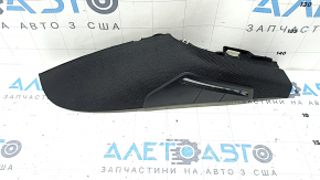 Rear right seat belt cover for BMW 7 Series G11 G12 16-22, black with black insert