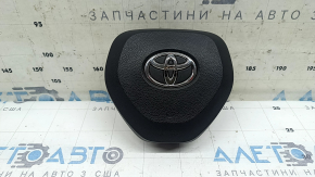 Black steering wheel airbag for the Toyota Rav4 19-24 driver's side