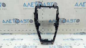 Toyota Rav4 19-25 front center console trim, black without wireless charging, gray insert, scratches