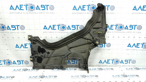 Rear left underbody protection for BMW 7 G11 G12 16-22, tears, dented fastening, missing fragment