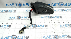 Left side mirror assembly for Ford Fusion mk5 13-20, 14 pins, BSM, auto-dimming, turn signal, heating, backlight, graphite