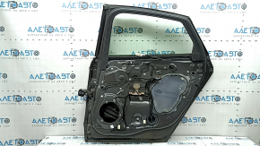 Rear right door assembly Ford Fusion mk5 17-20 graphite J7, 2 chrome moldings, chrome handle, bumps, scratches on the trim