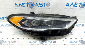Right front headlight assembly for Ford Fusion mk5 17-20 LED, with DRL