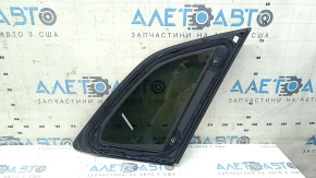 Rear left window with blind glass for Audi Q5 80A 18-24 with chrome molding, scratches, seal defect