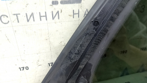 Rear left window with blind glass for Audi Q5 80A 18-24 with chrome molding, scratches, seal defect
