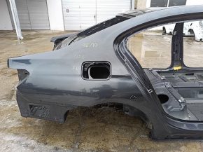 Quarter wing rear right BMW 7 G12 16-22 on the body, black, butt