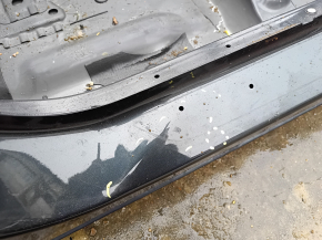 Front left quarter panel of BMW 7 G11 G12 16-22 on the body, black, dented, after repair