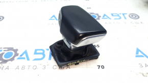 Audi Q5 80A 21-24 Black Leather Gear Knob, 2 Pieces