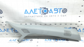 Right front pillar trim for Audi Q5 80A 18-24, gray, under tweeters, needs cleaning, broken mount, crack in mount