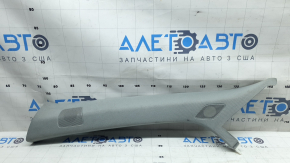 Left front pillar trim for Audi Q5 80A 18-24, gray, under tweeters, needs cleaning, crack in mount