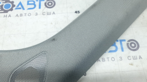 Left front pillar trim for Audi Q5 80A 18-24, gray, under tweeters, needs cleaning, crack in mount