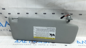 Left sun visor for Audi Q5 80A 18-24, gray, without hook, for cleaning