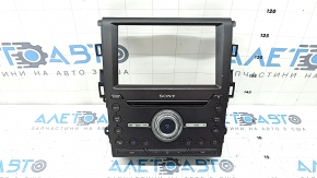 Ford Fusion mk5 13-20 SYNC 3 SONY radio control panel with heating and ventilation, scratches