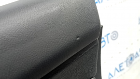 Door trim, front right, Ford Fusion mk5 17-20 titanium, black with black leather insert, leather armrest, graphite molding, with window regulator trim, scratches