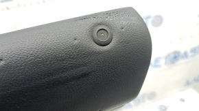 Door trim, front right, Ford Fusion mk5 17-20 titanium, black with black leather insert, leather armrest, graphite molding, with window regulator trim, scratches