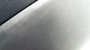 Door trim, front right, Ford Fusion mk5 17-20 titanium, black with black leather insert, leather armrest, graphite molding, with window regulator trim, scratches