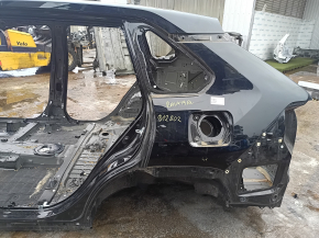 Quarter wing rear left Toyota Rav4 19-20 on the body, black, bumper