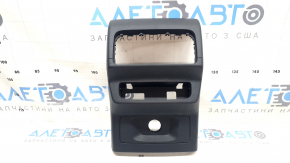 Audi Q5 80A 18-24 black rear center console trim with lower trim