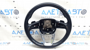 Audi Q5 80A 18-20 leather steering wheel, black, heated, no buttons, scratches, worn