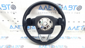 Audi Q5 80A 18-20 leather steering wheel, black, heated, no buttons, scratches, worn