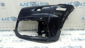 Bare front bumper, left side, Audi Q5 80A 18-20, black, for parking sensors, for headlight washers, without plug, chips