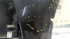 Bare front bumper, left side, Audi Q5 80A 18-20, black, for parking sensors, for headlight washers, without plug, chips