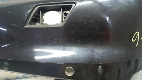 Bare front bumper, left side, Audi Q5 80A 18-20, black, for parking sensors, for headlight washers, without plug, chips