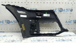 Bare front bumper, left side, Audi Q5 80A 18-20, black, for parking sensors, for headlight washers, without plug, chips