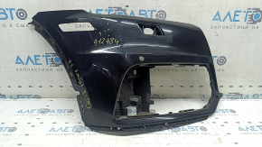 Front bare bumper, right side, Audi Q5 80A 18-20 black, for parking sensors, for headlight washers, without plug, scratches, chips