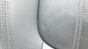 Rear seat cushion upholstery, 2nd row, right, Audi Q5 80A 18-20, black leather, heated, scratches