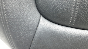 Rear seat cushion upholstery, 2nd row, right, Audi Q5 80A 18-20, black leather, heated, scratches