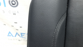 Rear seat cushion upholstery, 2nd row, right, Audi Q5 80A 18-20, black leather, heated, scratches
