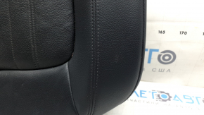 Rear seat cushion upholstery, 2nd row, left, Audi Q5 80A 18-20, black leather, heated, for cleaning
