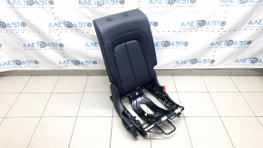 Backrest of the rear row of seats, 2nd row, right, Audi Q5 80A 21-24, black leather, wrinkled
