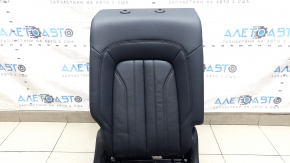 Backrest of the rear row of seats, 2nd row, right, Audi Q5 80A 21-24, black leather, wrinkled