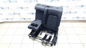 Backrest of the rear row of seats 2nd row left Audi Q5 80A 18-20 black leather, Standard, with belt and armrest, heated, mechanical