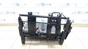 Backrest of the rear row of seats 2nd row left Audi Q5 80A 18-20 black leather, Standard, with belt and armrest, heated, mechanical