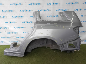 Quarter wing rear left Mercedes GLS-class X166 13-19 silver, on the body, painted, putty 0.4-1.5mm, pokes