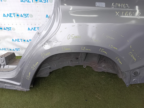 Quarter wing rear left Mercedes GLS-class X166 13-19 silver, on the body, painted, putty 0.4-1.5mm, pokes