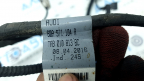 Audi Q5 80A 18-20 rear bumper wiring for parking sensors, foot-operated tailgate sensor, and BSM, water contact