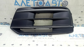 Left front bumper grille for Audi Q5 80A 18-20 with chrome, sand